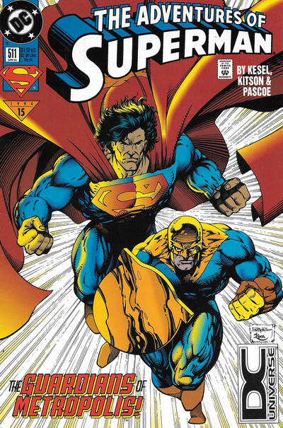 Cover for Adventures of Superman (DC, 1987 series) #511 [DC Universe Corner Box]