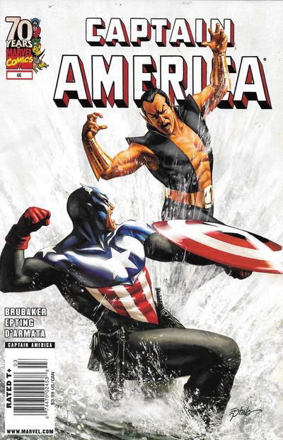 Cover for Captain America (Marvel, 2005 series) #46 [Newsstand]