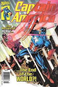 Cover Thumbnail for Captain America (Marvel, 1998 series) #22 [Newsstand]