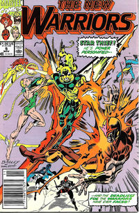 Cover Thumbnail for The New Warriors (Marvel, 1990 series) #5 [Newsstand]