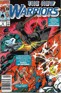Cover Thumbnail for The New Warriors (Marvel, 1990 series) #8 [Newsstand]