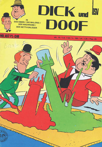 Cover for Dick und Doof (BSV - Williams, 1965 series) #107