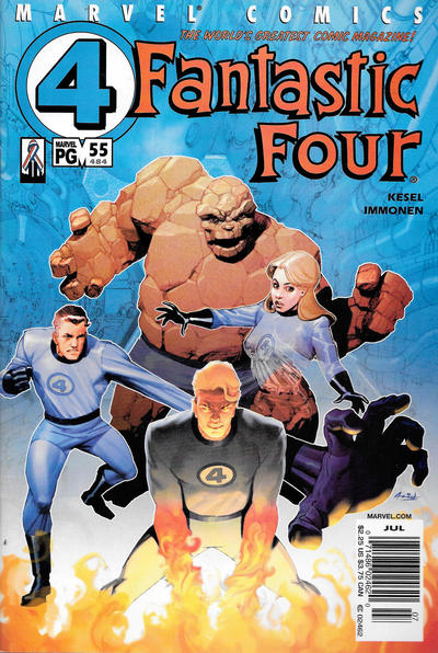 Cover for Fantastic Four (Marvel, 1998 series) #55 (484) [Newsstand]