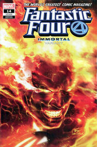 Cover Thumbnail for Fantastic Four (Marvel, 2018 series) #14 (659) [InHyuk Lee 'Immortal' Wraparound (Human Torch)]