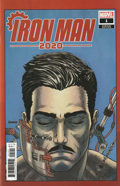 Cover for Iron Man 2020 (Marvel, 2020 series) #1 [Superlog]