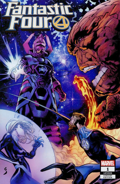 Cover for Fantastic Four (Marvel, 2018 series) #1 [My Comic Shop Exclusive - Geoff Shaw]