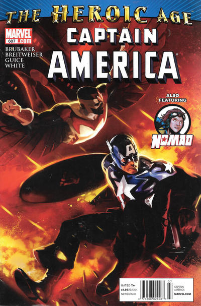 Cover for Captain America (Marvel, 2005 series) #607 [Newsstand]