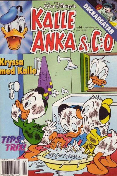 Cover for Kalle Anka & C:o (Serieförlaget [1980-talet], 1992 series) #44/1993