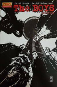Cover for The Boys (Dynamite Entertainment, 2007 series) #18 [ECCC Black and White Variant]