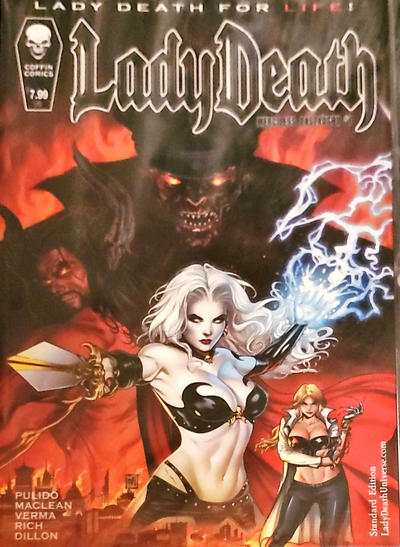 Cover for Lady Death: Merciless Onslaught (Coffin Comics, 2017 series) #1 [Standard Edition]