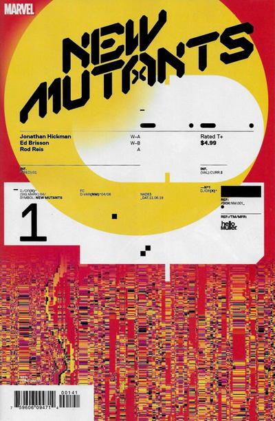 Cover for New Mutants (Marvel, 2020 series) #1 [Tom Muller Design]