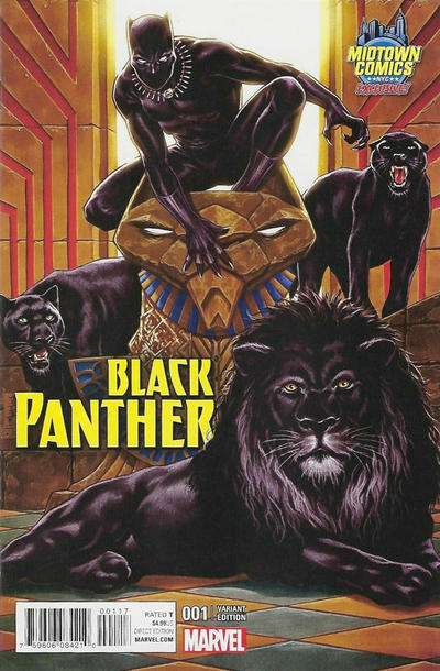Cover for Black Panther (Marvel, 2016 series) #1 [Midtown Comics Exclusive Mark Brooks Variant]