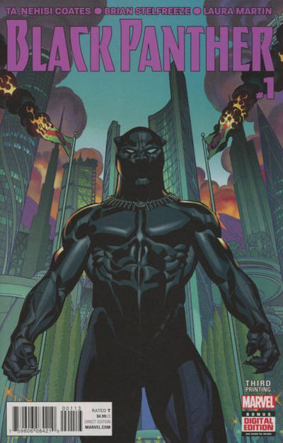 Cover for Black Panther (Marvel, 2016 series) #1 [Third Printing Variant]