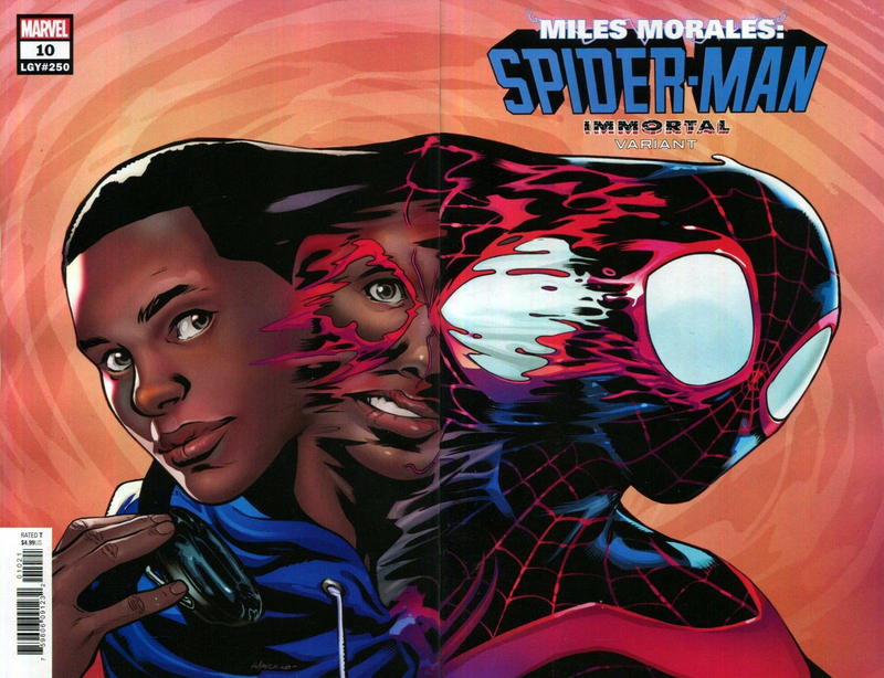 Cover for Miles Morales: Spider-Man (Marvel, 2019 series) #10 (250) [Lupacchino-Curiel Wraparound Cover Variant]