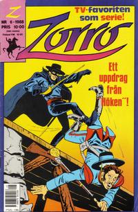 Cover Thumbnail for Zorro (Hemmets Journal, 1988 series) #6/1988