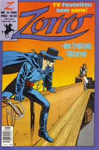 Cover Thumbnail for Zorro (Hemmets Journal, 1988 series) #8/1988