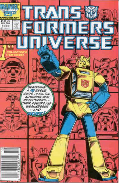 Cover for The Transformers Universe (Marvel, 1986 series) #1 [Newsstand]