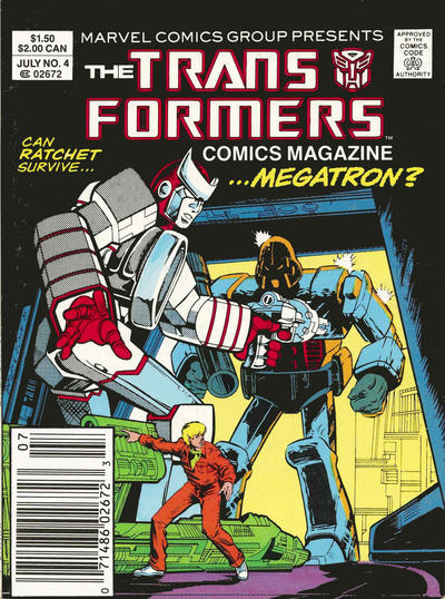 Cover for The Transformers Comics Magazine (Marvel, 1987 series) #4