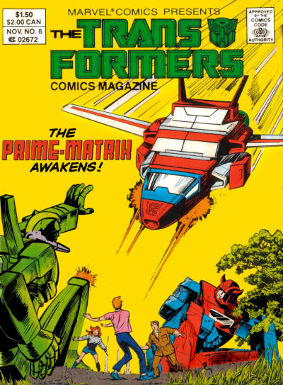 Cover for The Transformers Comics Magazine (Marvel, 1987 series) #6