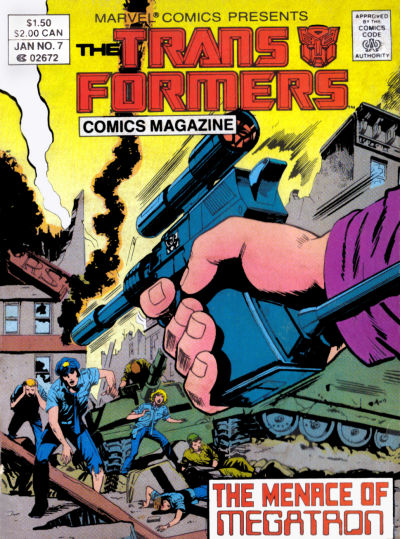 Cover for The Transformers Comics Magazine (Marvel, 1987 series) #7