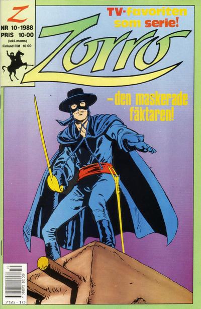 Cover for Zorro (Hemmets Journal, 1988 series) #10/1988