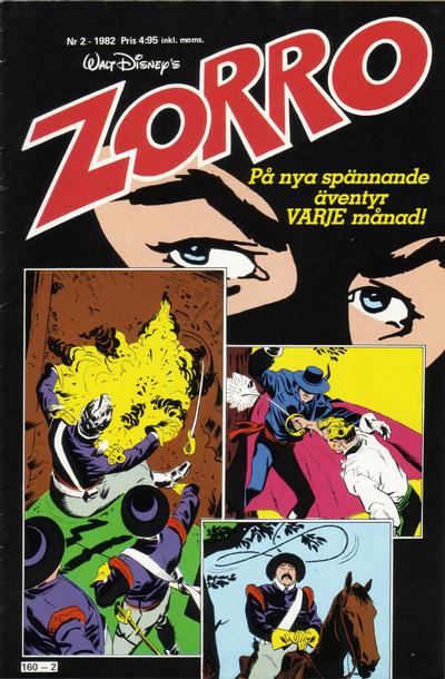 Cover for Zorro (Hemmets Journal, 1981 series) #2/1982