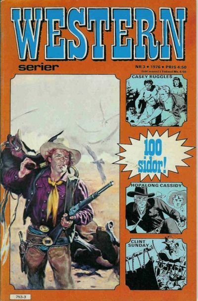 Cover for Westernserier (Semic, 1976 series) #3/1976