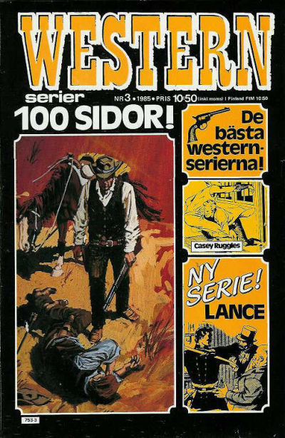Cover for Westernserier (Semic, 1976 series) #3/1985