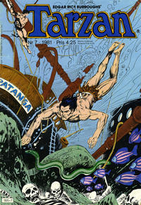 Cover Thumbnail for Tarzan (Atlantic Förlags AB, 1977 series) #7/1981