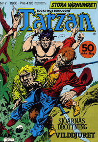 Cover Thumbnail for Tarzan (Atlantic Förlags AB, 1977 series) #7/1980