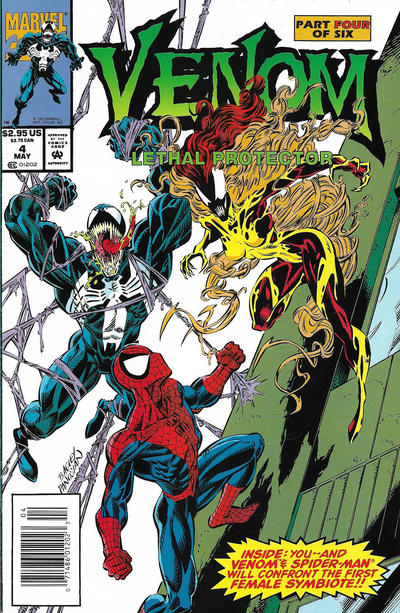 Cover for Venom: Lethal Protector (Marvel, 1993 series) #4 [Newsstand]