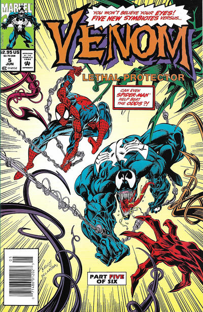 Cover for Venom: Lethal Protector (Marvel, 1993 series) #5 [Newsstand]