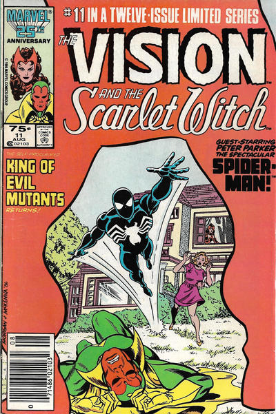 Cover for The Vision and the Scarlet Witch (Marvel, 1985 series) #11 [Newsstand]