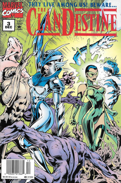 Cover for ClanDestine (Marvel, 1994 series) #3 [Newsstand]