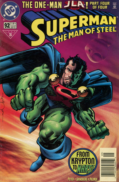 Cover for Superman: The Man of Steel (DC, 1991 series) #92 [Newsstand]