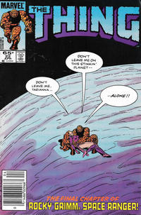 Cover Thumbnail for The Thing (Marvel, 1983 series) #22 [Newsstand]