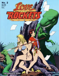 Cover for Love and Rockets (Fantagraphics, 1982 series) #2 [Second Printing]