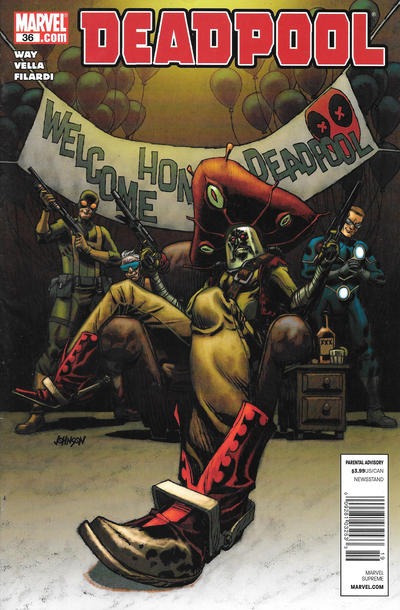Cover for Deadpool (Marvel, 2008 series) #36 [Newsstand]