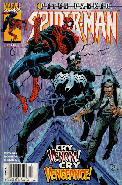 Cover for Peter Parker: Spider-Man (Marvel, 1999 series) #10 [Newsstand]