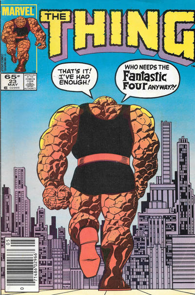 Cover for The Thing (Marvel, 1983 series) #23 [Newsstand]