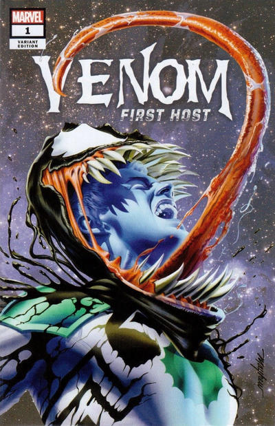 Cover for Venom: First Host (Marvel, 2018 series) #1 [The Comic Mint Exclusive - Mike Mayhew]