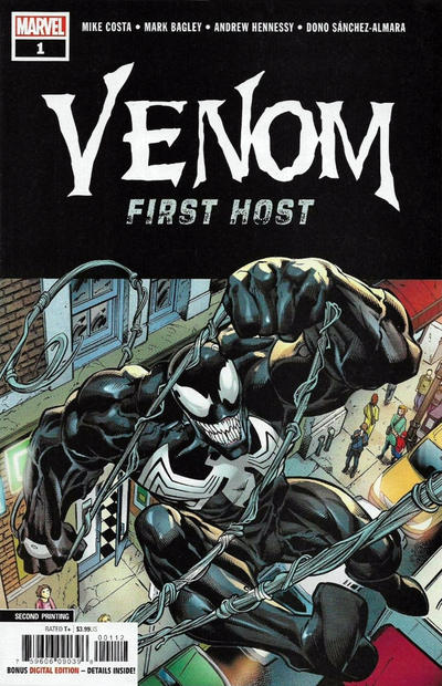 Cover for Venom: First Host (Marvel, 2018 series) #1 [Second Printing - Mark Bagley]