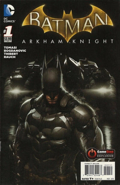 Cover for Batman: Arkham Knight (DC, 2015 series) #1 [Gamestop Power Up Rewards Exclusive]