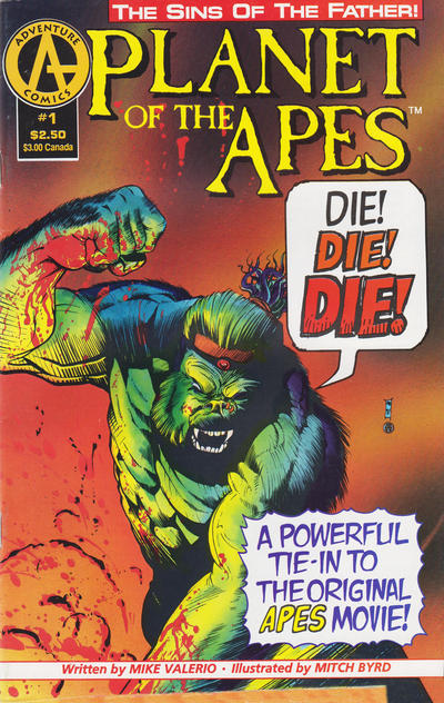 Cover for Planet of the Apes: Sins of the Father (Malibu, 1992 series) #1