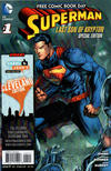 Cover Thumbnail for Superman: The Last Son of Krypton FCBD Special Edition (2013 series) #1 [Carol & John's Comic Book Shop Commemorative Cleveland Edition]