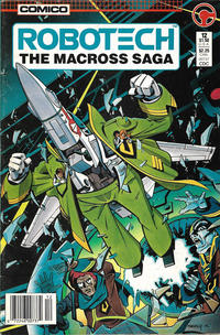 Cover for Robotech: The Macross Saga (Comico, 1985 series) #12 [Newsstand]