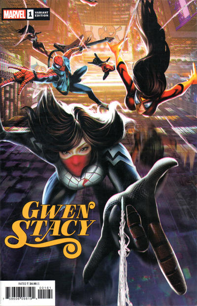 Cover for Gwen Stacy (Marvel, 2020 series) #1 [Jie Yuan 'Chinese New Year' Connecting Cover]