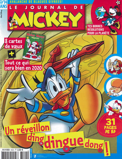 Cover for Le Journal de Mickey (Hachette, 1952 series) #3524