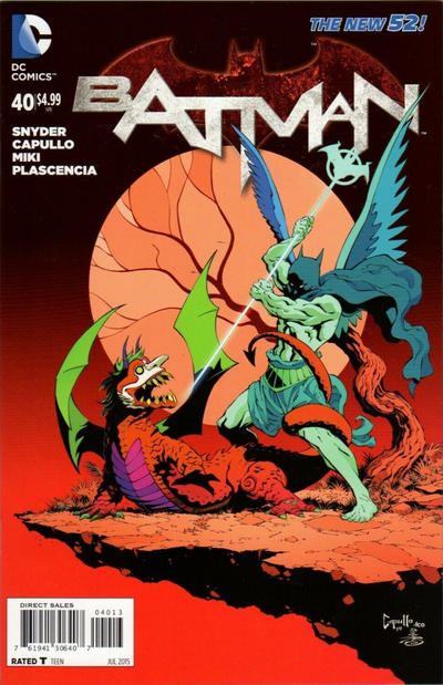 Cover for Batman (DC, 2011 series) #40 [Third Printing]