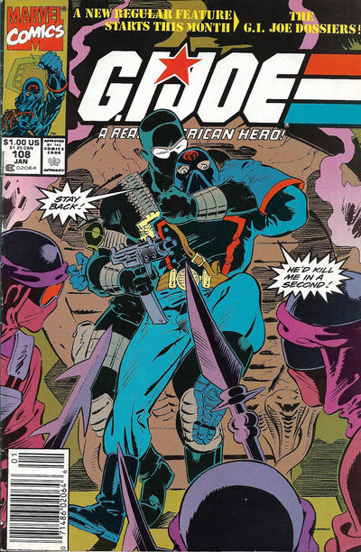 Cover for G.I. Joe, A Real American Hero (Marvel, 1982 series) #108 [Newsstand]